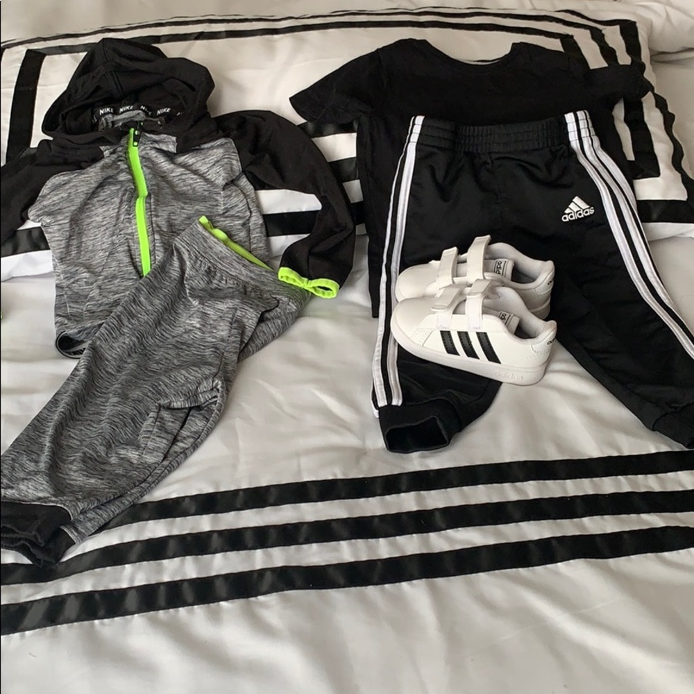 Nike and Adidas sweats size 18mo